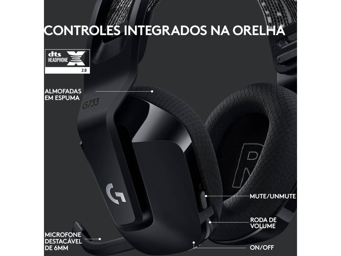Auriculares Gaming Bluetooth LOGITECH G733 (Over Ear Micrófono