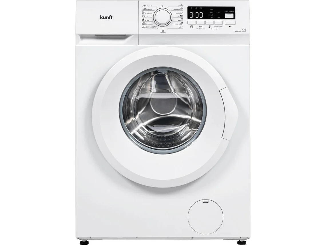 Lavadora KUNFT KWM10311 (6 kg - 1200 rpm - Blanco)