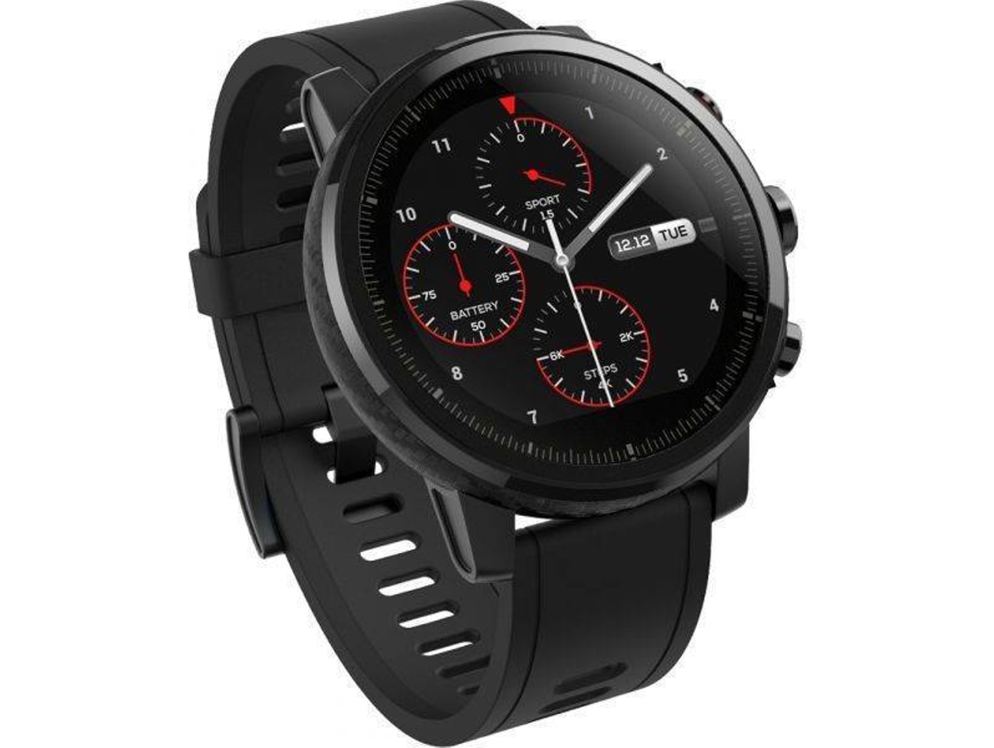 Reloj deportivo Stratos (Bluetooth - 5 días de autonomía - Pantalla táctil - Negro)