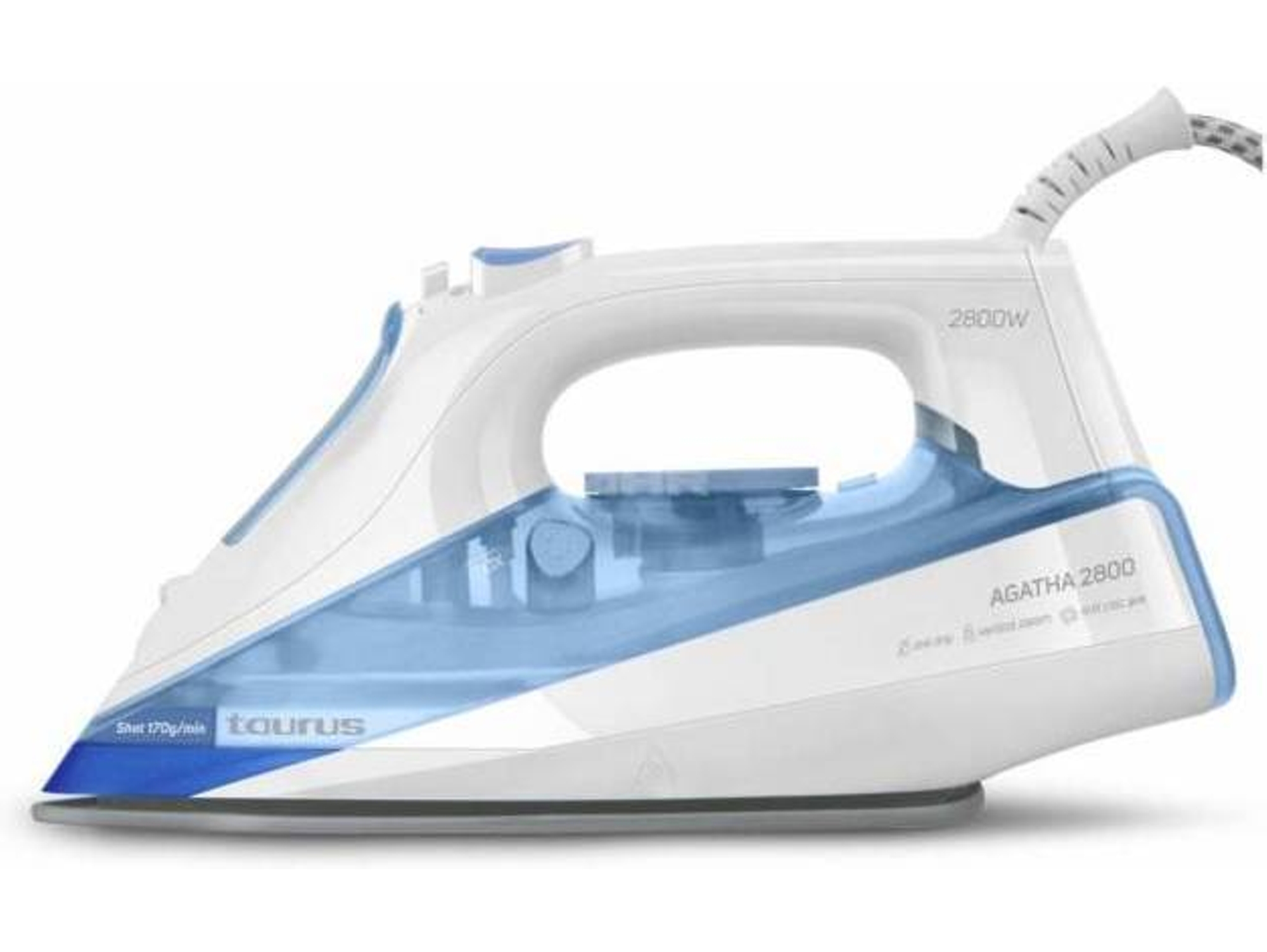 Plancha de Vapor TAURUS Agatha 2800 (Chorro Vapor: 170 g/min - Suela: Cerámica)