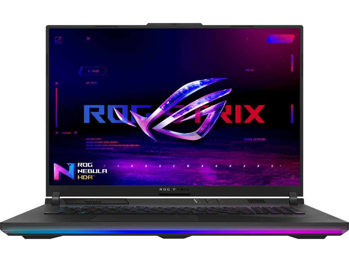 Portátil Gaming ASUS Rog Strix 834JYR-R6002W (Intel Core i9-14900HX- NVIDIA GeForce RTX 4090 - RAM: 64 GB - 1 TB SSD - 18'')