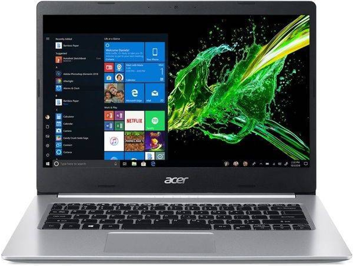 Portátil Esencial ACER Aspire 5 A514-52-39PV (14'' - Intel Core i3-8145U - RAM: 4 GB - 128 GB SSD - Intel UHD Graphics 620)