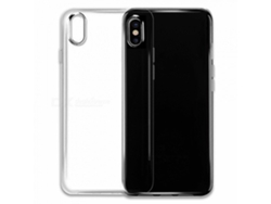 Carcasa y Protector de Pantalla iPhone X, Xs EBOX Silicona Transparente