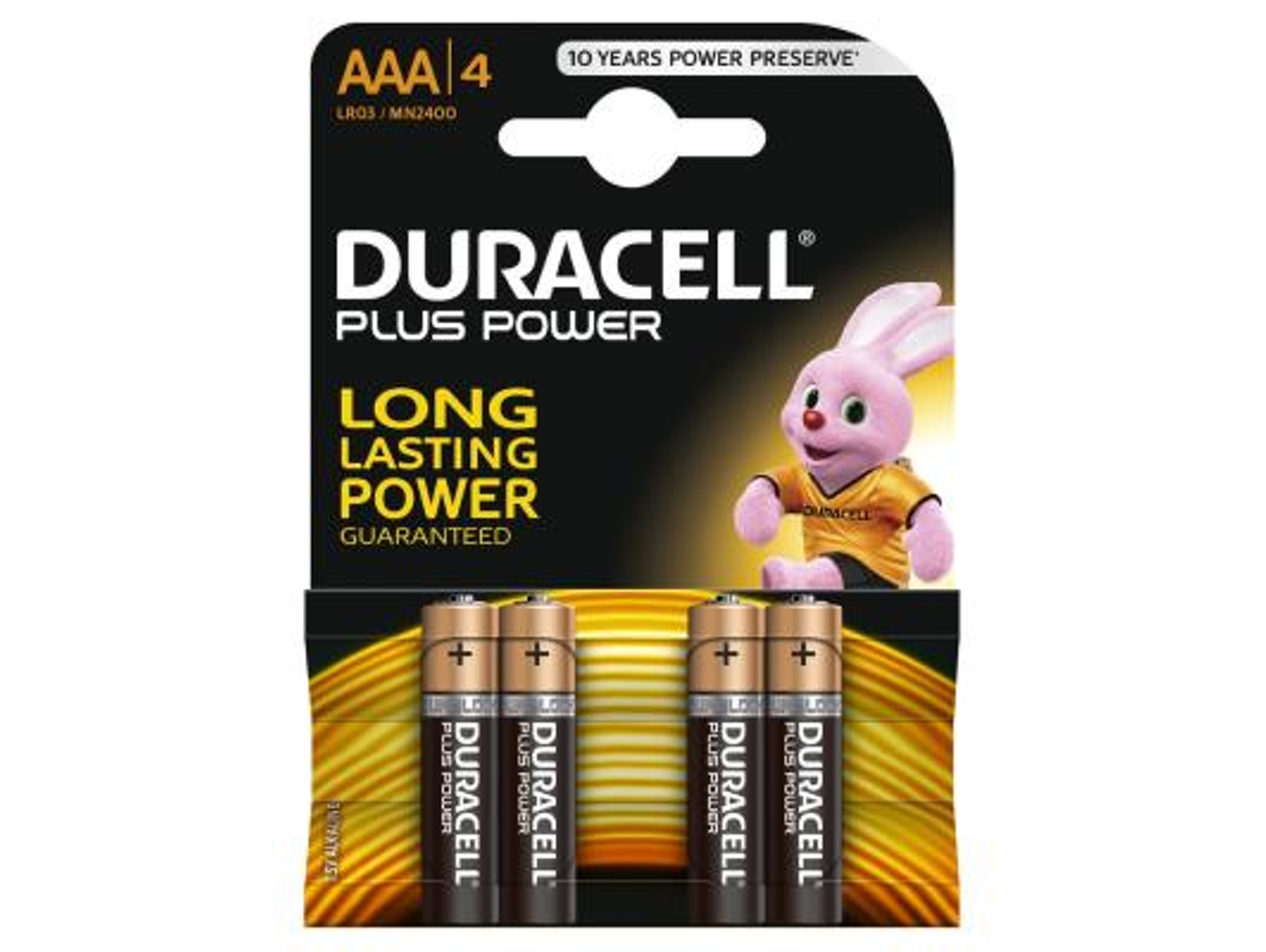Pilas DURACELL Plus AAA K4