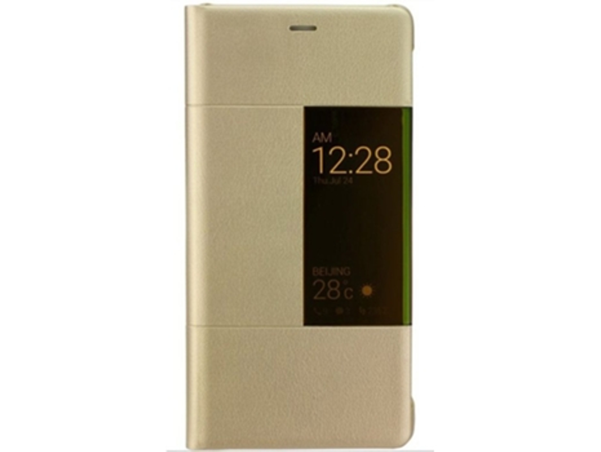Funda HUAWEI Flip View P9 Plus dorado