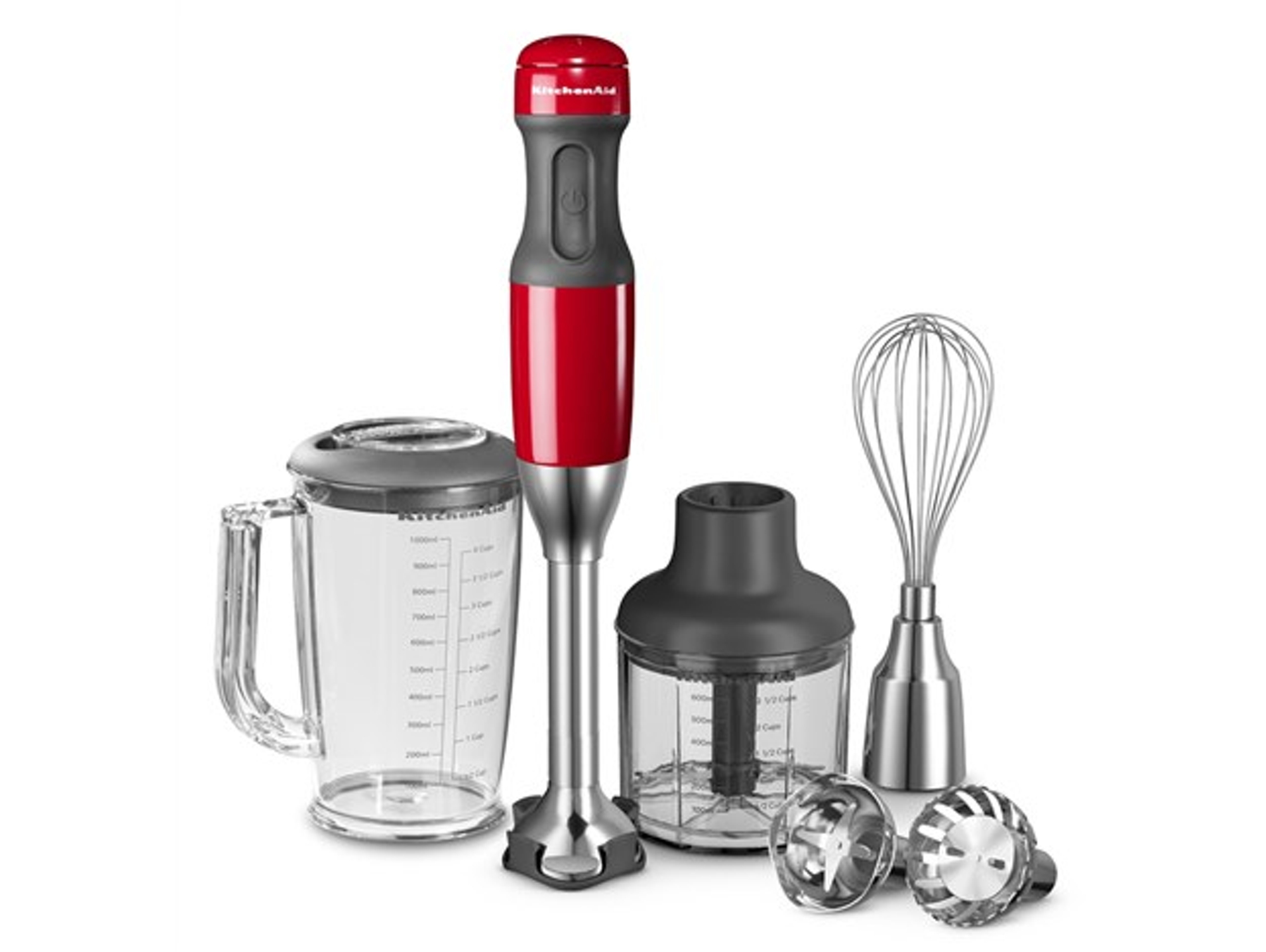 Batidora de mano + Accesorios KITCHENAID 5KHB2571EER (180 W - Rojo)