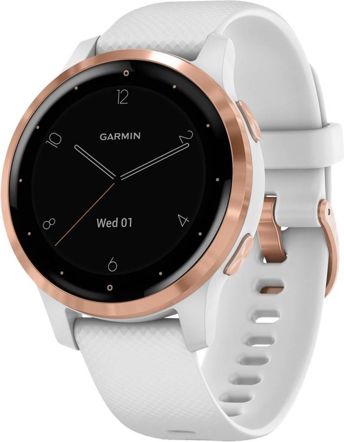 Reloj deportivo GARMIN Vivoactive 4S (Bluetooth - Hasta 7 días de autonomía - Blanco)