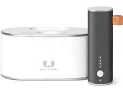 Kit Powerbank 6000 mAh + Cargador FRESH 'N REBEL Negro y Blanco