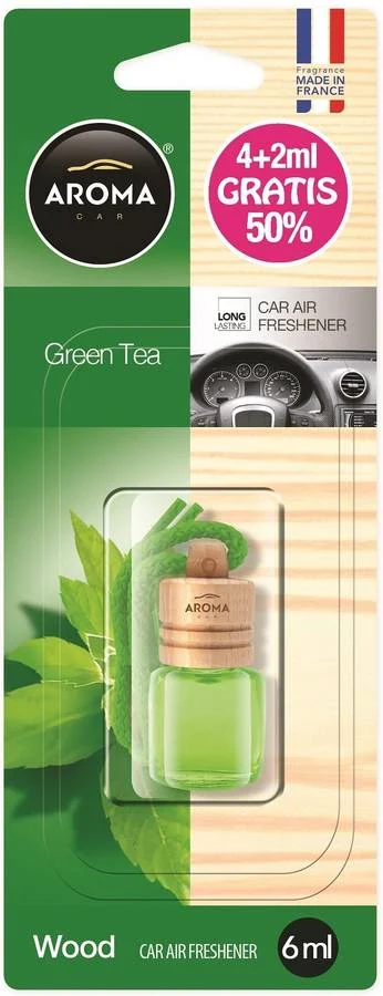 Ambientador de Coche AROMA Madera (Té Verde)