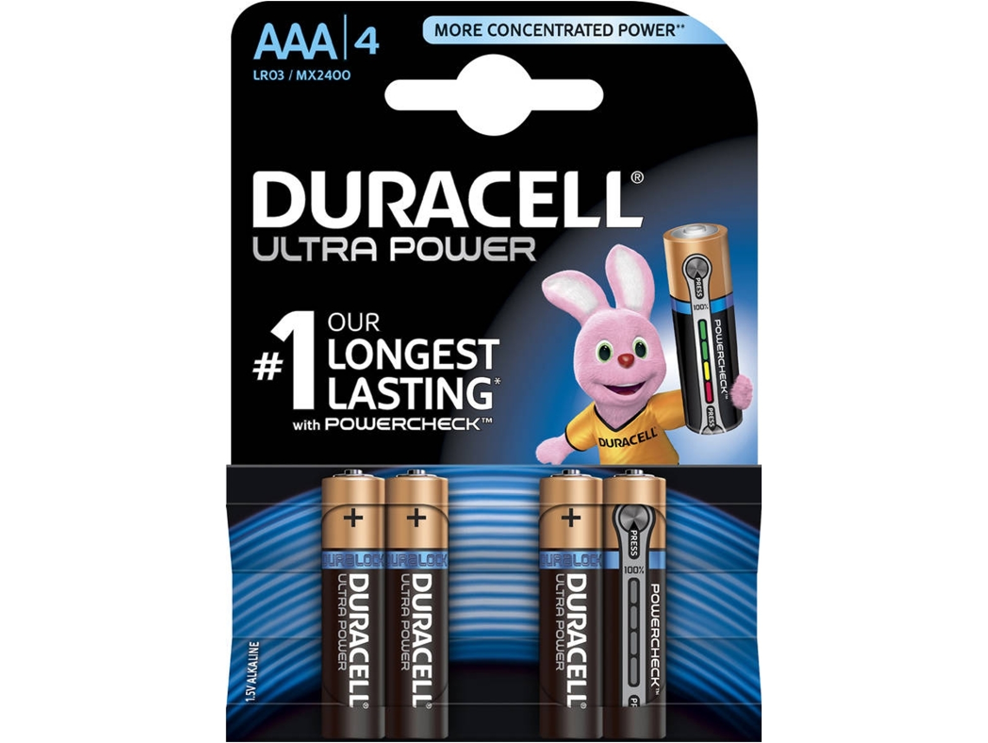 Pilas Alcalinas AAA+ DURACELL Ultra LR03
