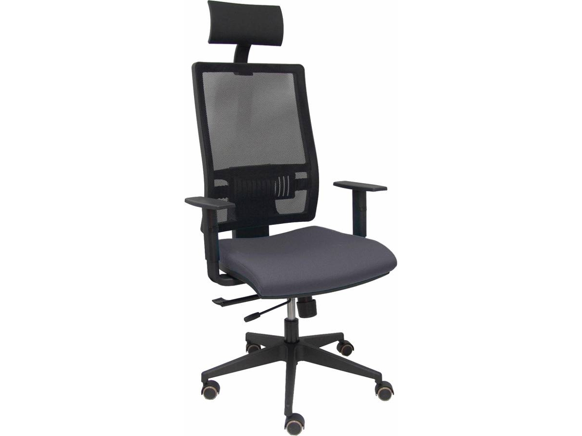 Silla Operativa PYC Horna Cabecero Gris (Brazos Ajustables - Malla)