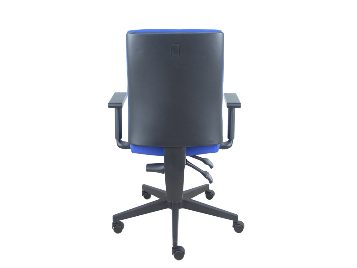 Silla de Escritorio Operativa PIQUERAS Y CRESPO Lezuza Azul (Brazos ajustables - Tejido)