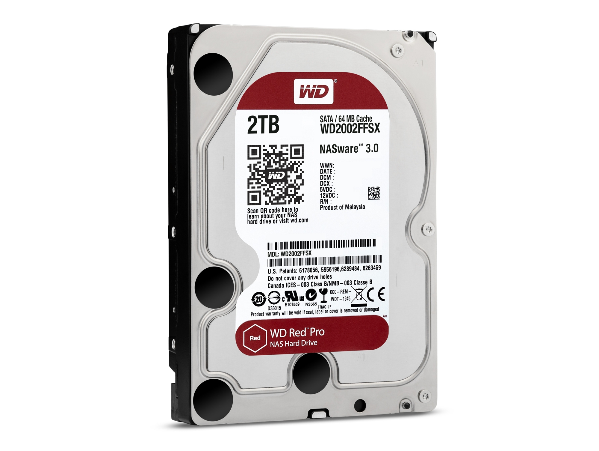 Disco HDD Interno WESTERN DIGITAL WD2001FFSX (2 TB - SATA - 7200 RPM)