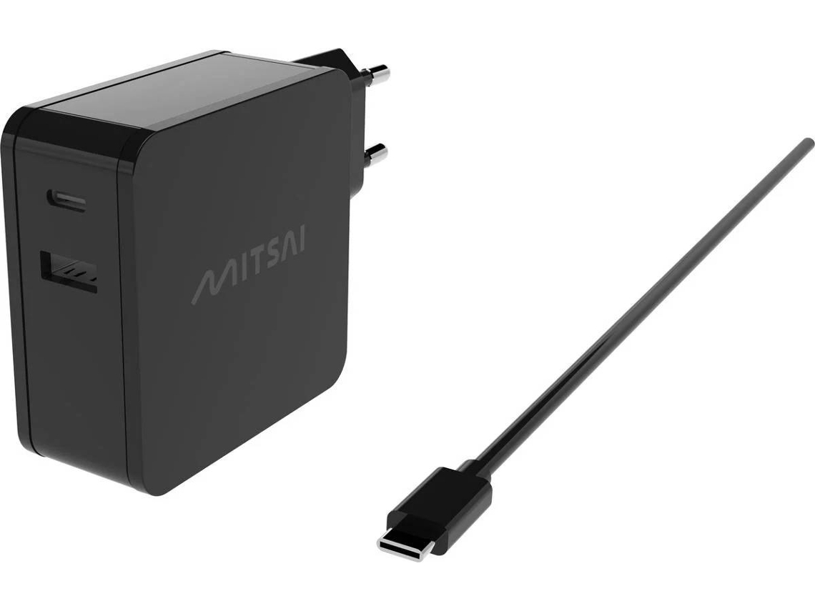 Cargador para portátil MITSAI (USB-C - 45 W - Negro)