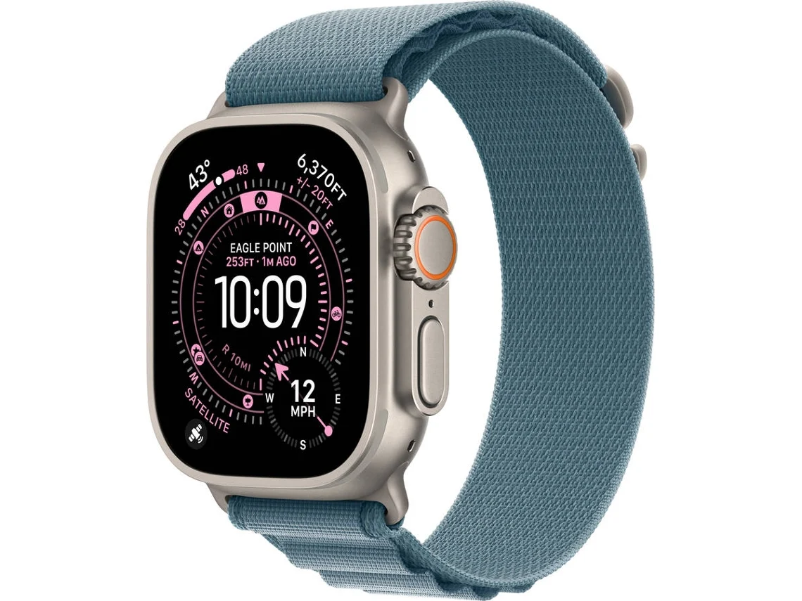  APPLE Watch Ultra 3 GPS + Cellular 49 mm Titanio Natural con Loop Alpine Azul-claro (Tamaño L)