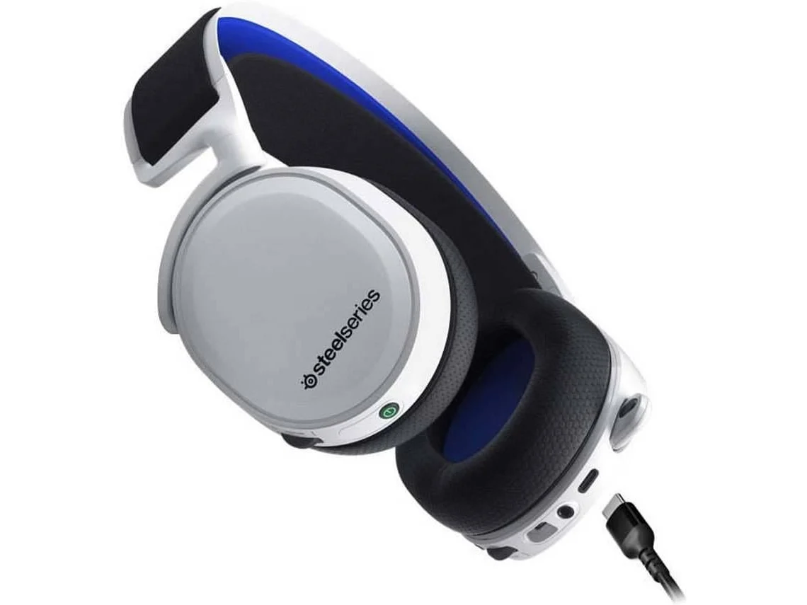 Auriculares Gaming Wireless STEELSERIES ARCTIS 7P+ (Over Ear - Multiplataforma - Blanco)