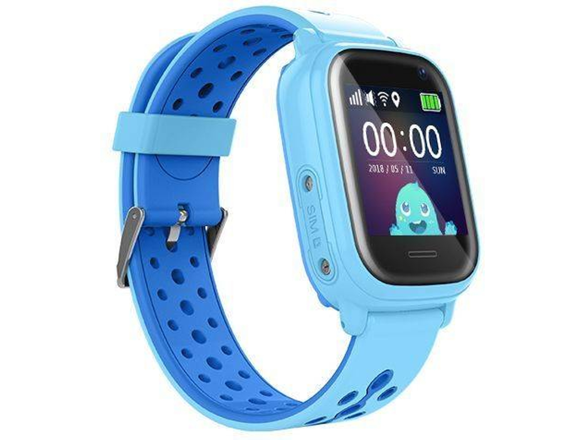 Reloj deportivo LEOTEC Kids Allo GPS Antipérdida (Bluetooth  - Resistente al agua - Azul)