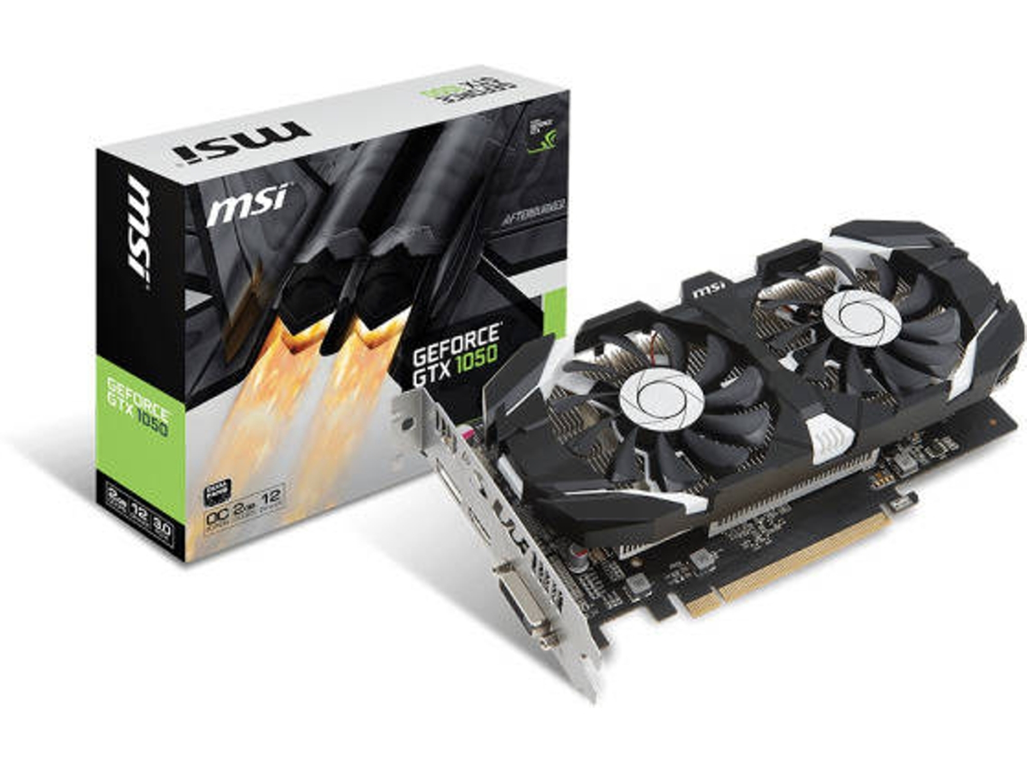 Tarjeta Gráfica nVidia MSI GeForce GTX 1050 2GT OC 2GB GDDR5