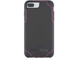 Carcasa iPhone 6 Plus, 6s Plus, 7 Plus, 8 Plus GRIFFIN Journey Gris