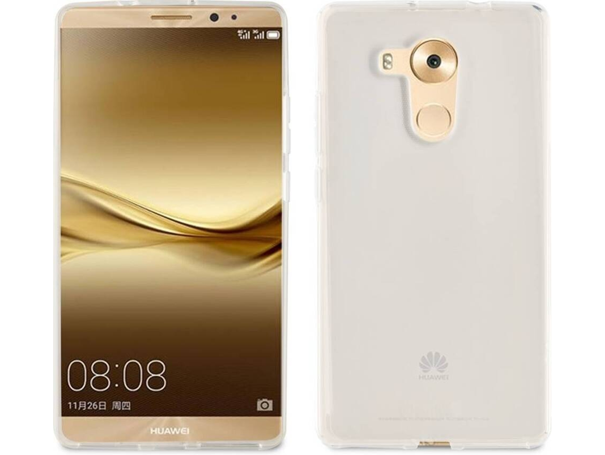 Funda Huawei Mate 8 MUVIT Crystal Soft Transparente
