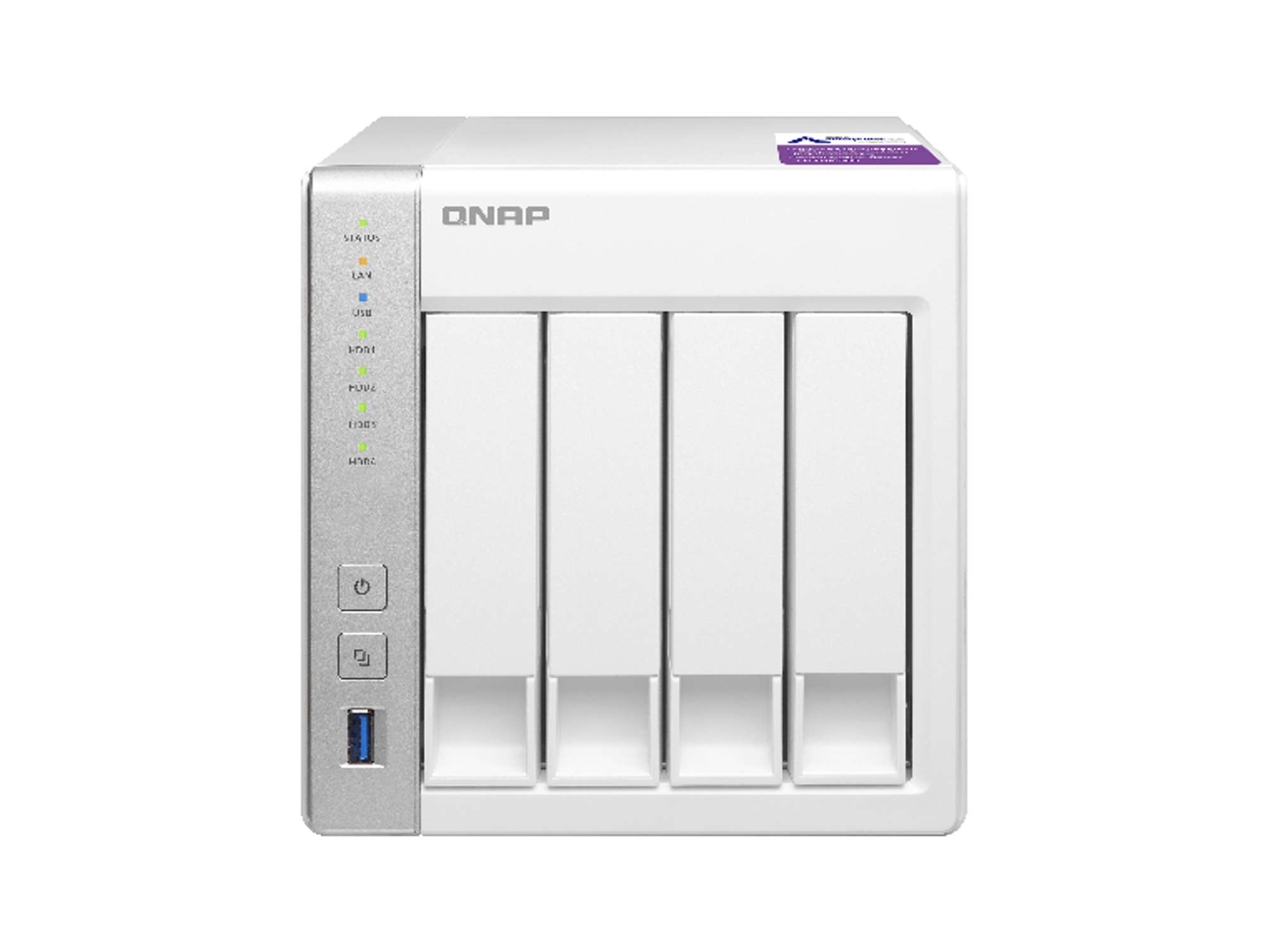 NAS QNAP TS-431P 4BAH (4 BahÃ­as - 0 TB)