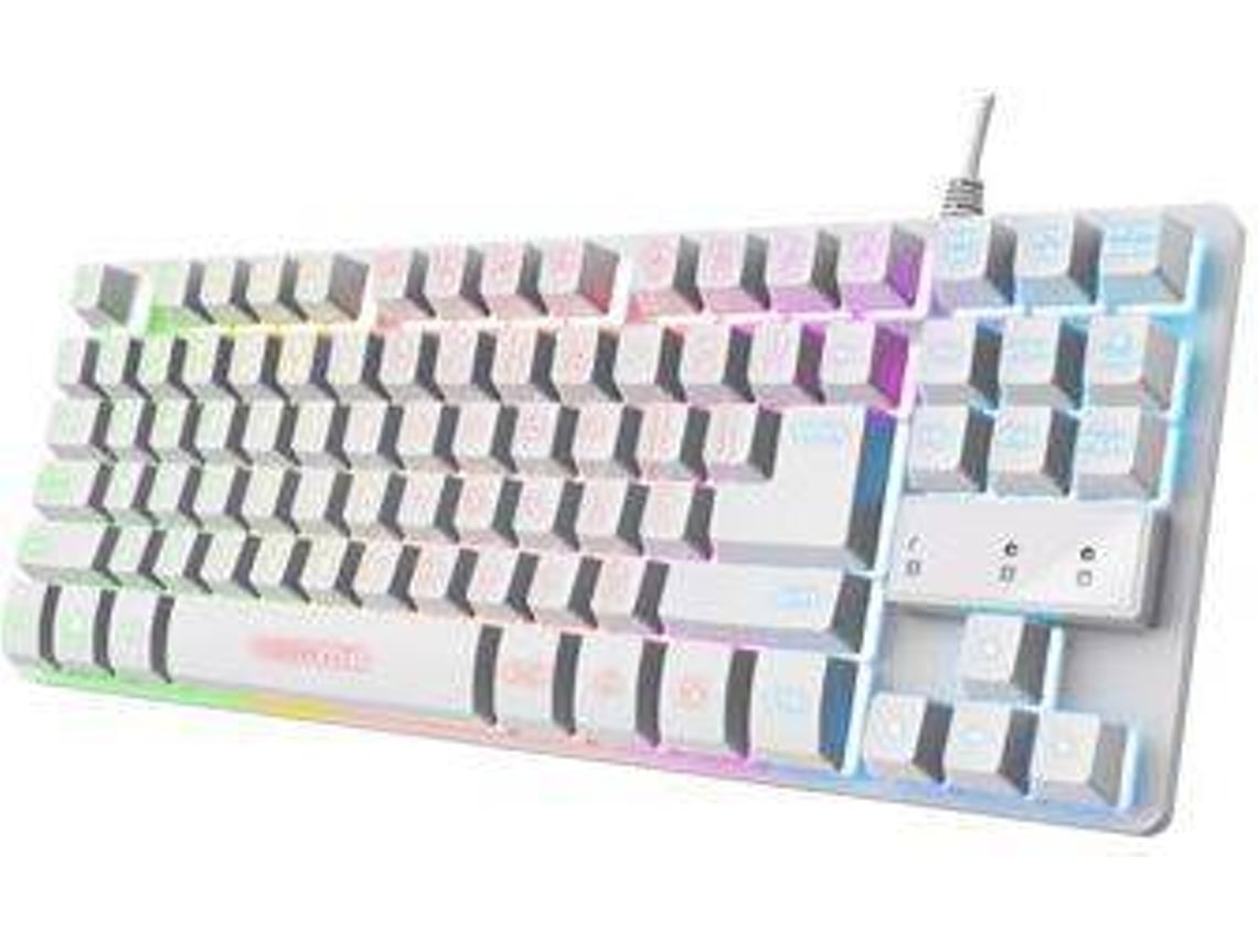 Teclado Gaming Trust GXT833 THADO TKL Blanco (Layout ES) | Worten