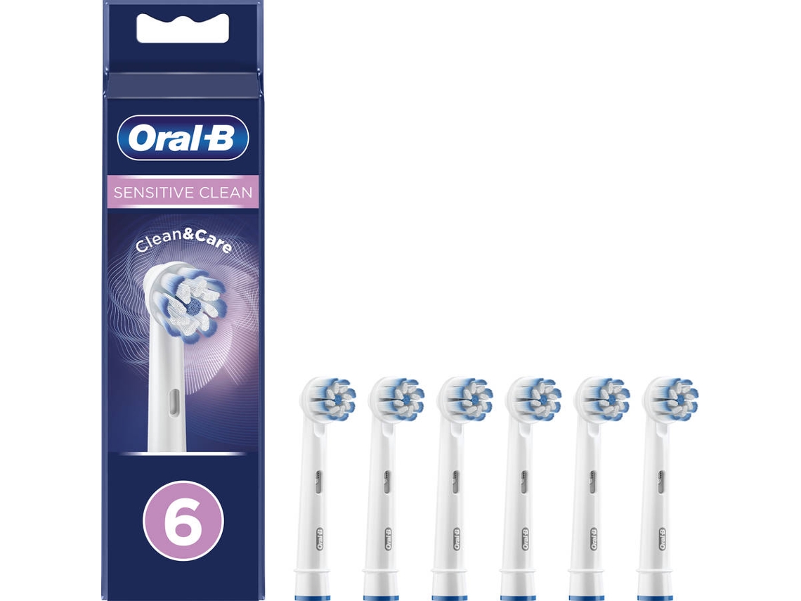 Cabezales de Recambio ORAL B Sensitive Blanco (6 unidades)