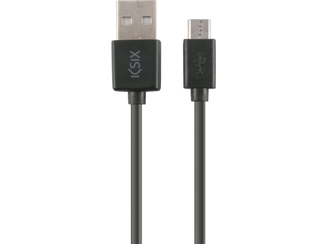 Cable KSIX BXCUSB01W (USB - Micro-USB - 1 m - Negro)