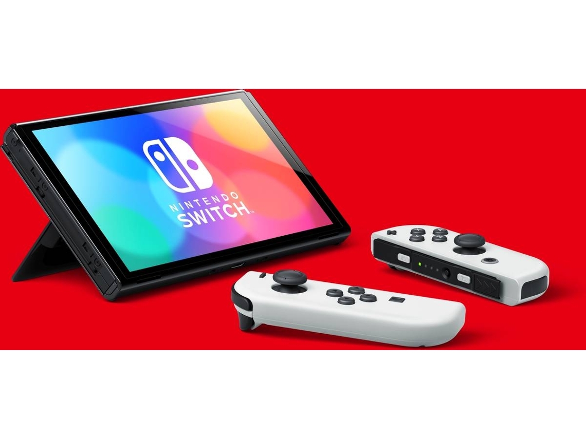 Consola Nintendo Switch Modelo OLED (64 GB - Blanca) | Worten Canarias