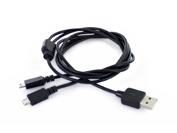 Cable MUVIT MUUSC0078 (USB - 2 MicroUSB - 1.2 m - Negro)