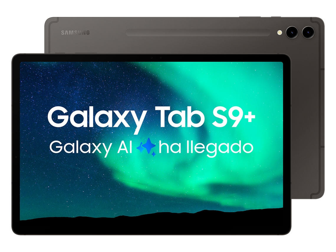 Tablet SAMSUNG Galaxy Tab S9+ (12.4'' - 256 GB - 12 GB RAM - Wi-Fi