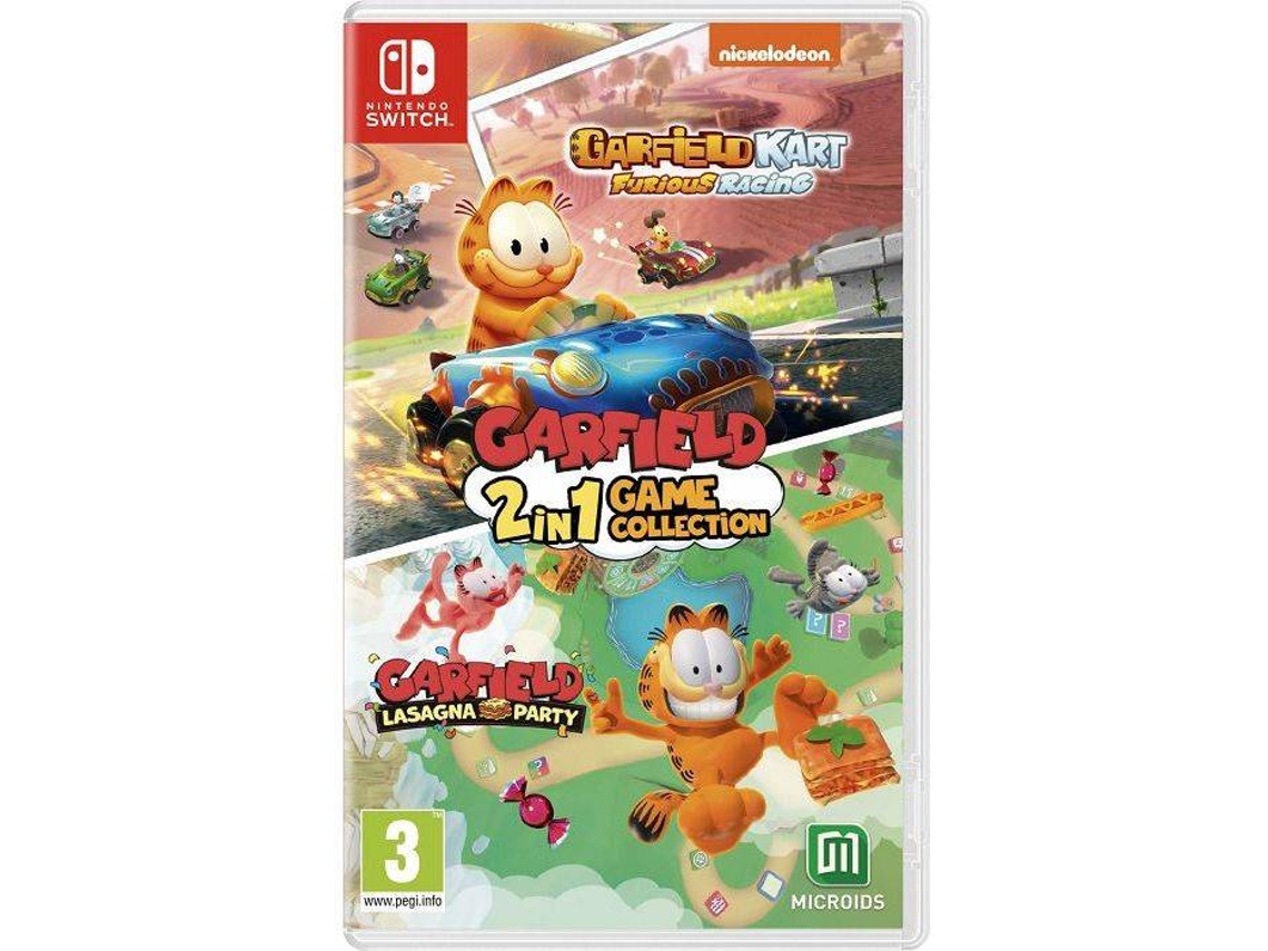 Juego Nintendo Switch Garfield 2-in-1 Game Collection Furious Racing + Lasagna Party