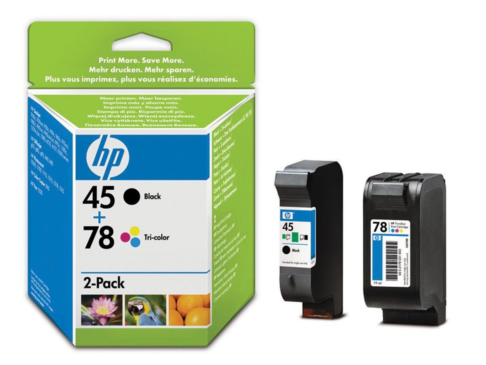 Pack 2 Cartuchos HP 45+78