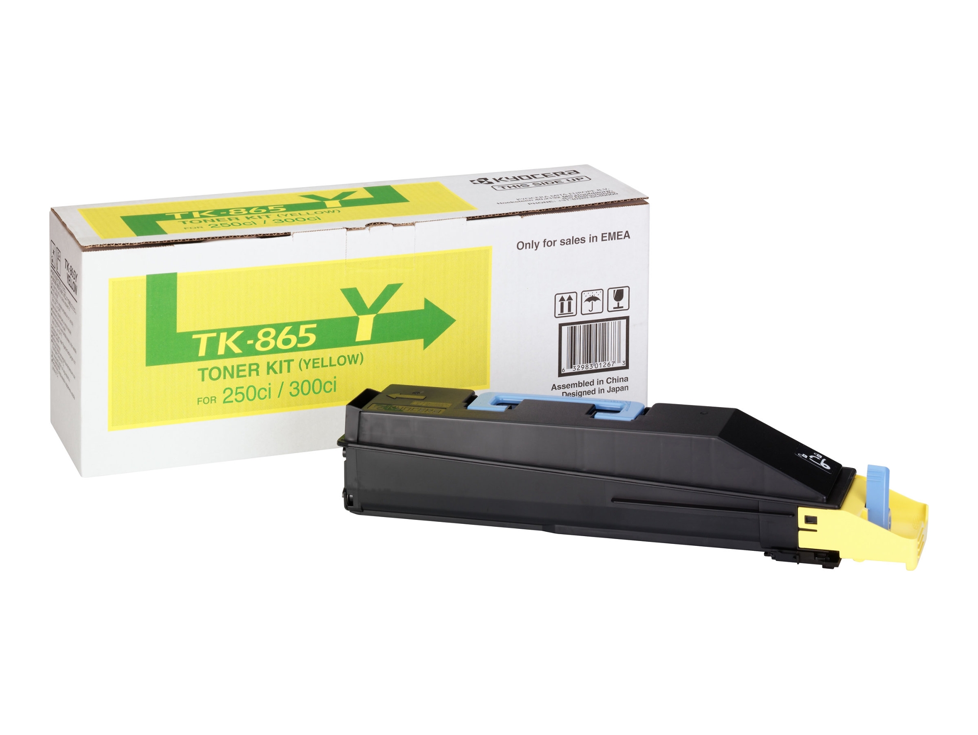 Cartucho de tóner Original KYOCERA TK 865Y Amarillo  para TASKalfa 250ci, 300ci
