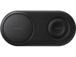 Cargador Inalámbrico SAMSUNG EP-P5200TBEGWW Duo Pad Negro