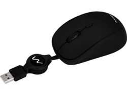 Ratón MITSAI R311 (Cable USB - Casual - 2400 dpi - Negro) — Con cable
