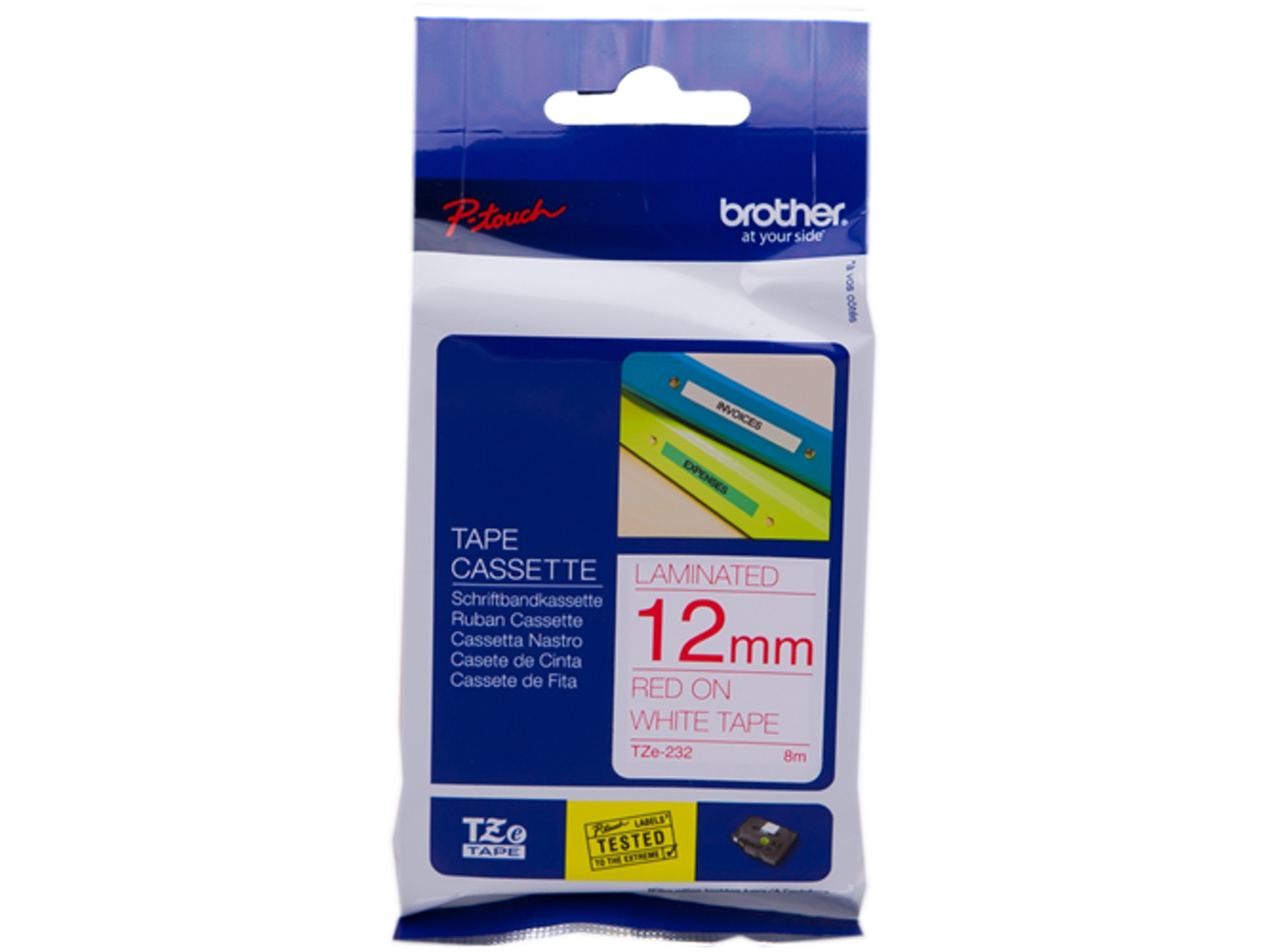 Cinta BROTHER TZe232 laminada