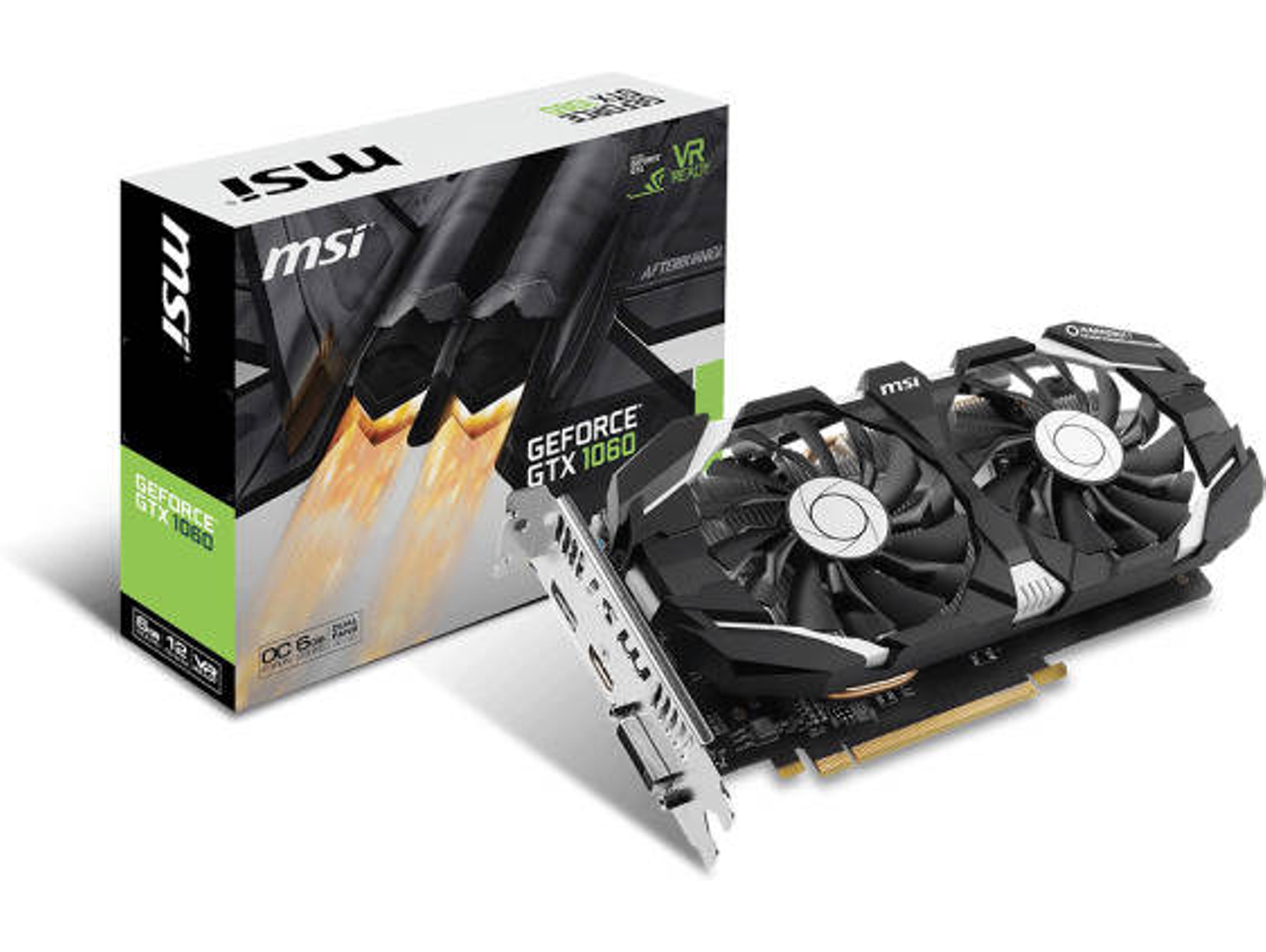 Tarjeta Gráfica nVidia MSI GeForce GTX 1060 6GT OCV1 6GB GDDR5