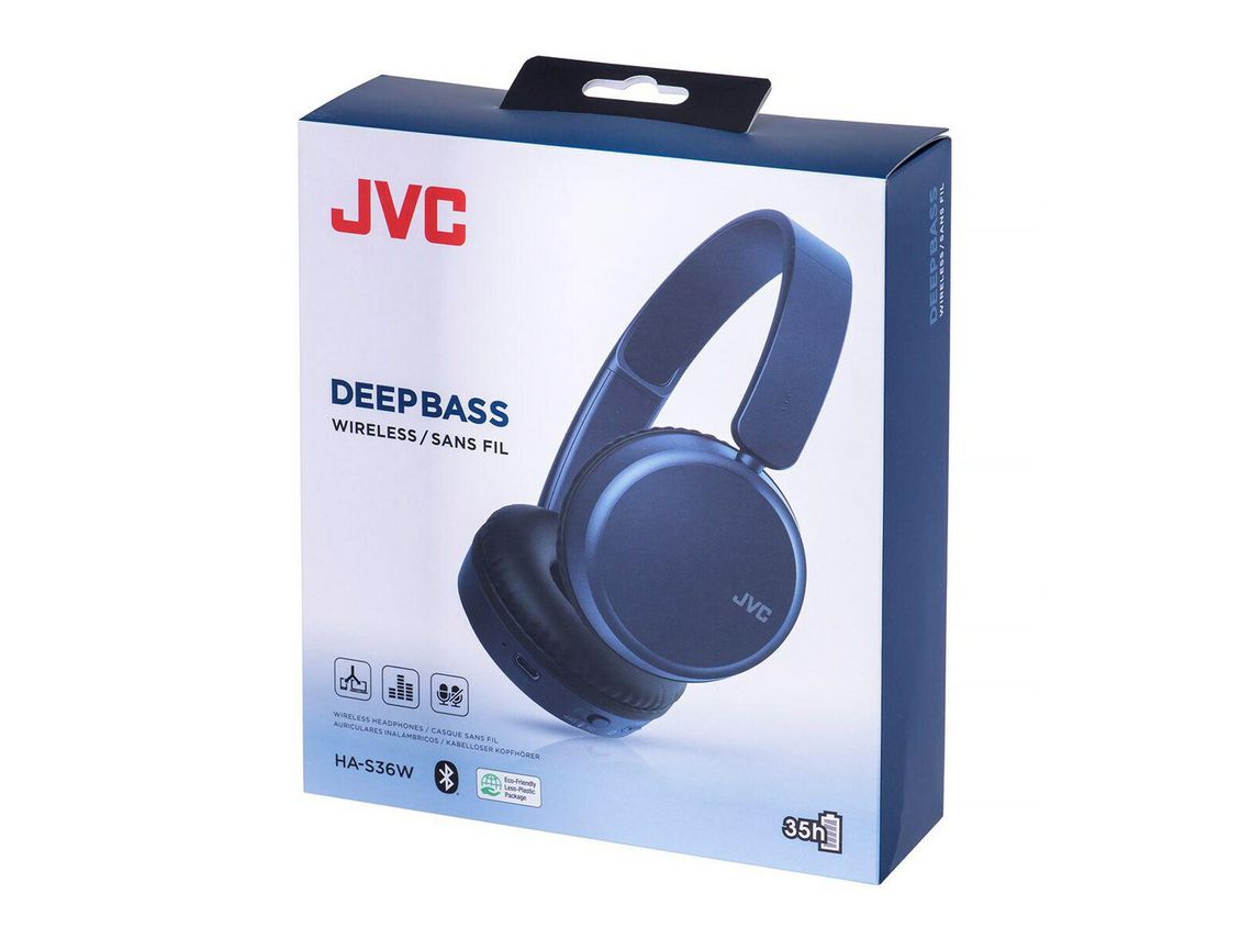 Auriculares inalámbricos  JVC HA-S37W-A-U, Diadema, Plegables, Bluetooth,  Azul