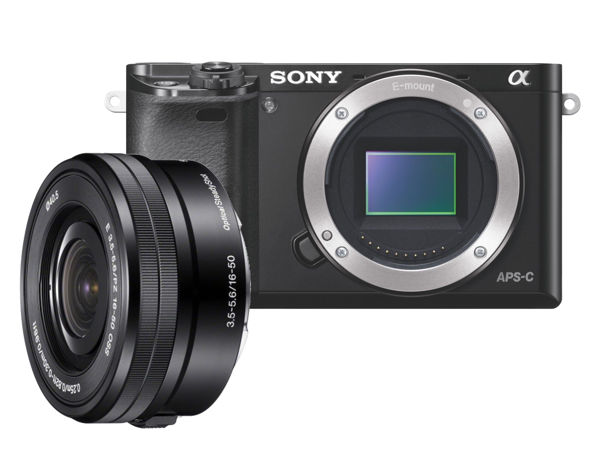 Cámara Mirrorless SONY A6000+16-50MM (Negro - 24.3 MP - Sensor: APS-H - ISO: 100 a 25600)