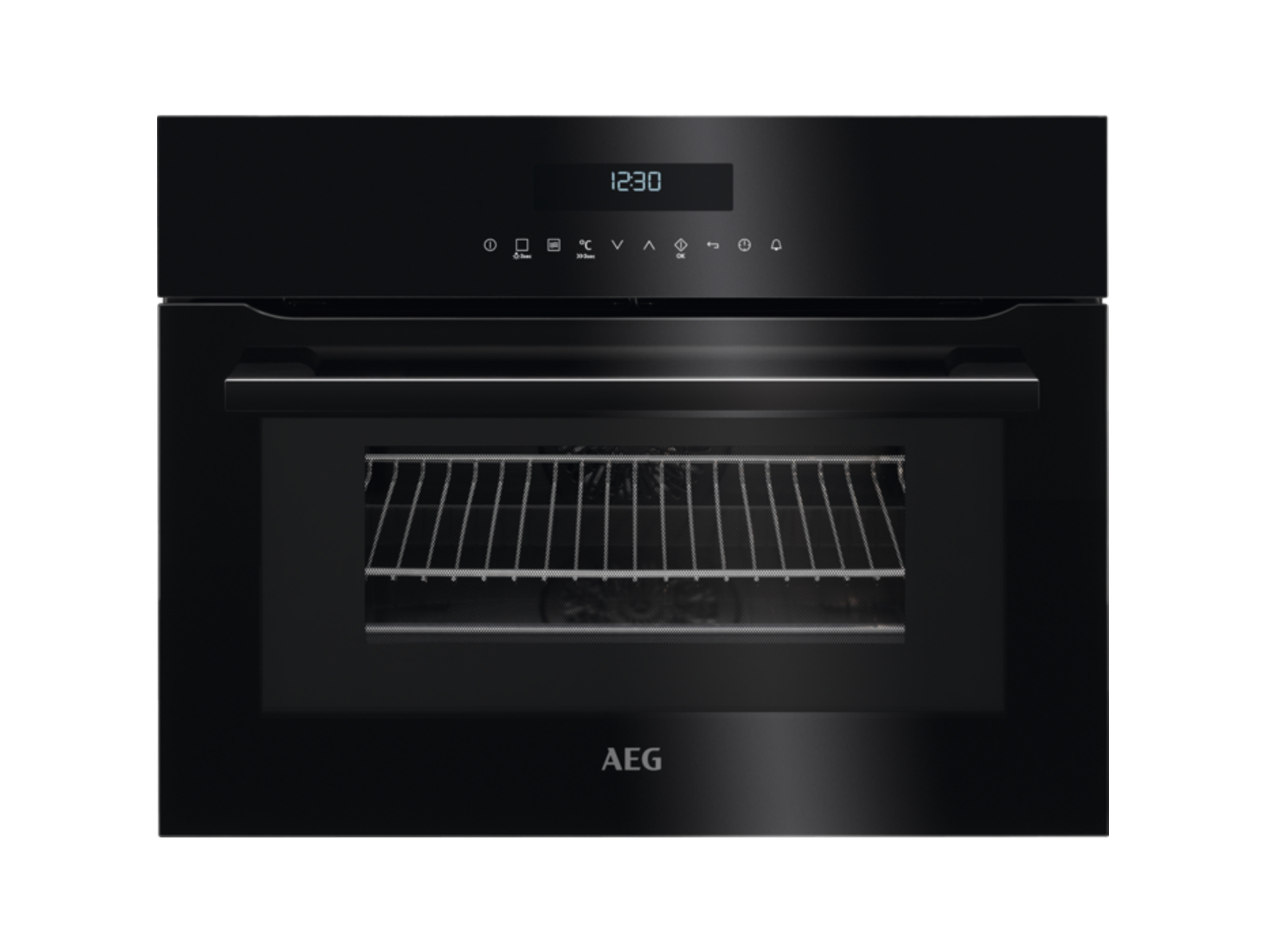 Horno Microondas AEG CombiQuick KME761000B (43 L - 59.4 cm - Hidrolítico - Negro)