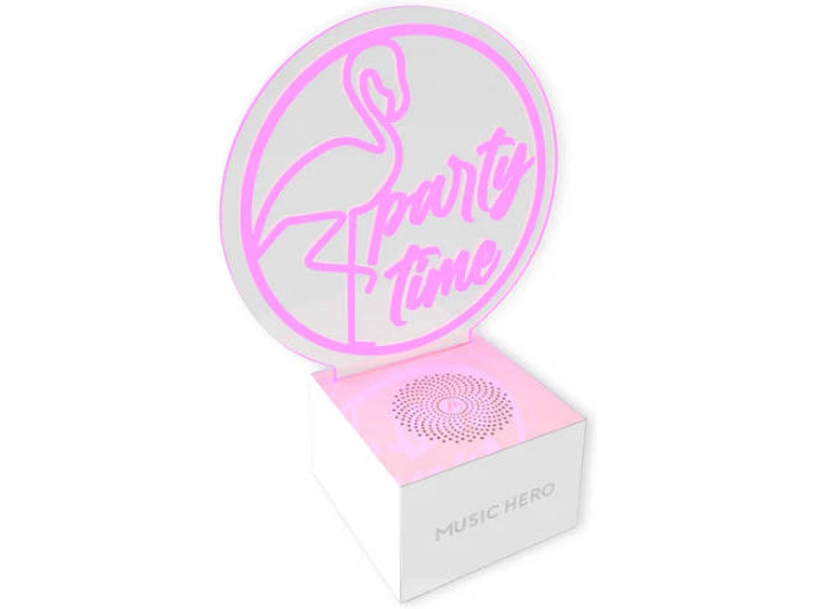 Altavoz SBS Music Hero Neon Party Mood (3W - Rosa)  