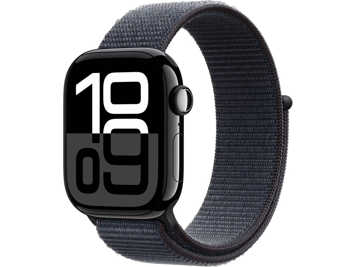 APPLE Watch Series 10 GPS+Cellular 42 mm Aluminio Negro Azabache con Correa Loop Deportiva Tinto