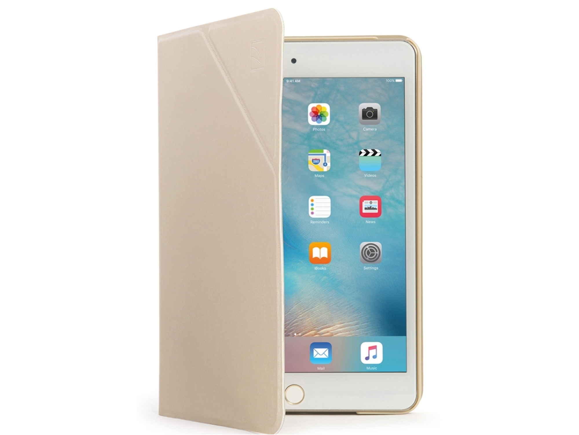 Funda Tablet TUCANO Angolo (iPad Mini 4 - 7.9'' - Dorado)