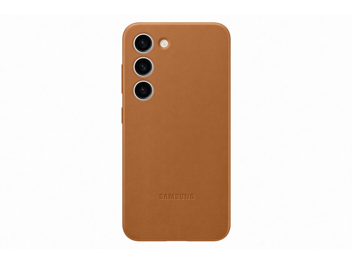 Carcasa de Piel SAMSUNG Galaxy S23 Naranja