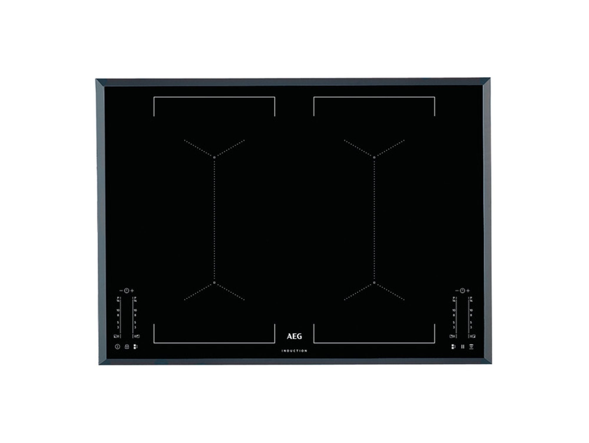 Placa Flex de Inducción AEG IKE74451FB (Eléctrica - 71 cm - Negro)