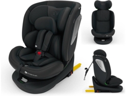 Silla de coche Kinderkraft I-GROW 2 PLUS i-Size con RWF/FWF, Top Tether y protección lateral negra