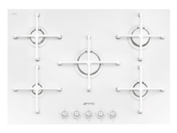 Placa de Gas SMEG PV175CB (Gas Natural - 72 cm - Blanco)