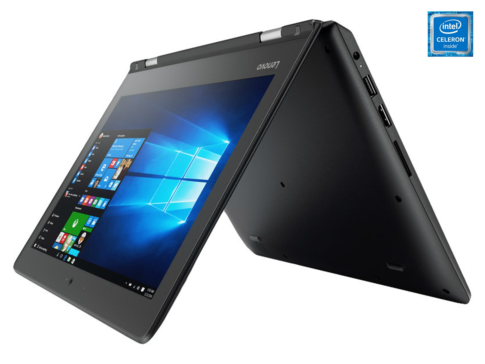 Portátil Convertible 2 en 1 - 11.6'' LENOVO Yoga 310-11IAP (Intel Celeron - RAM: 2 GB - Disco duro: 32 GB eMMC)