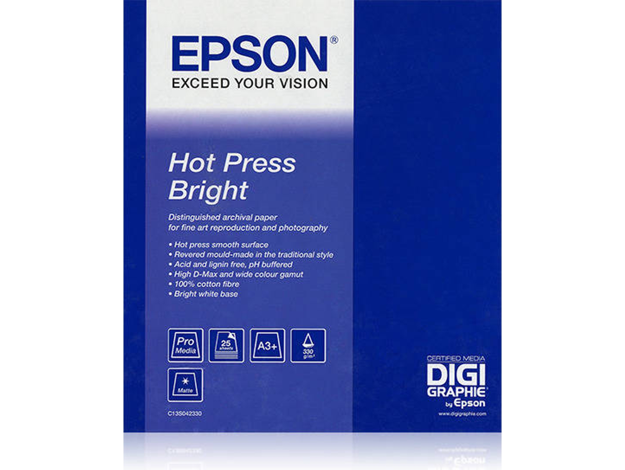Rollo de papel impresora EPSON Hot Press Bright - C13S042333